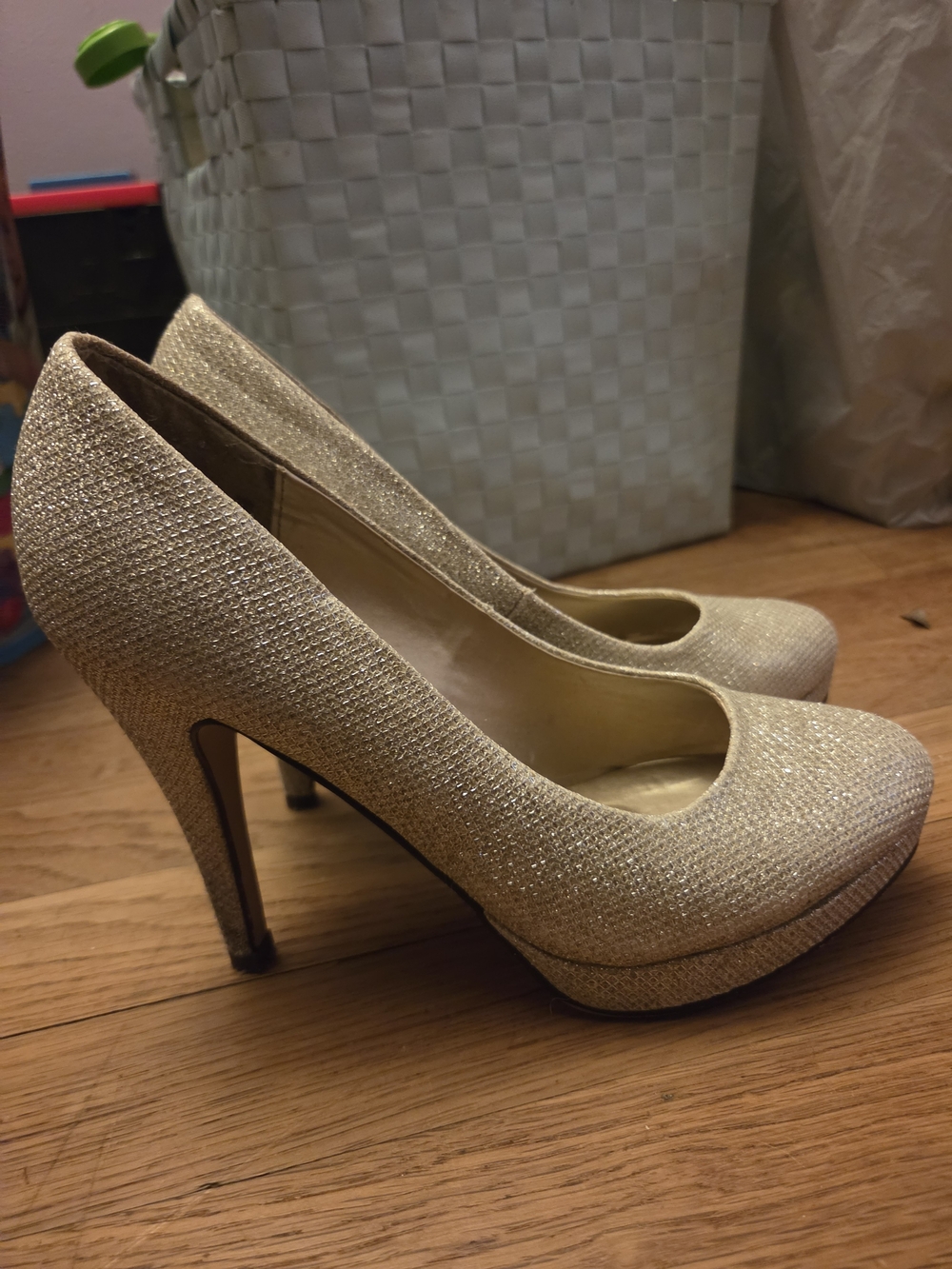 Call It Spring Gold Heels
